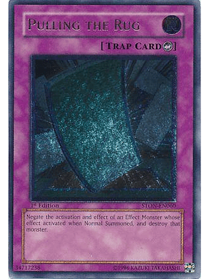 Ultimate Rare - Pulling the Rug - STON-EN060 1st edition  (jugado)