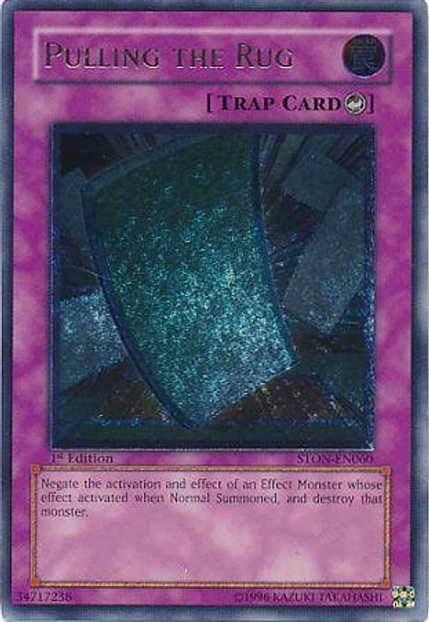 Ultimate Rare - Pulling the Rug - STON-EN060 1st edition  (jugado)