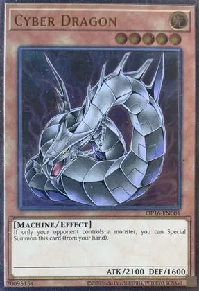 Cyber Dragon - OP16-EN001 - Ultimate Rare  1