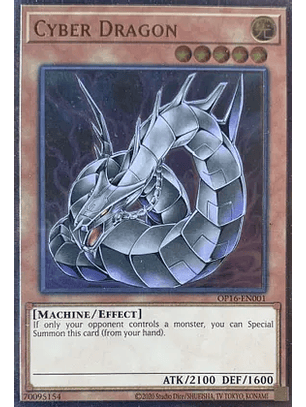 Cyber Dragon - OP16-EN001 - Ultimate Rare 