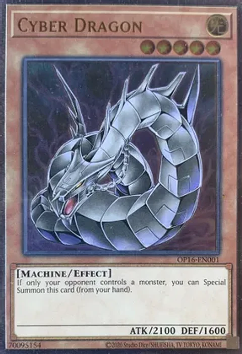 Cyber Dragon - OP16-EN001 - Ultimate Rare 