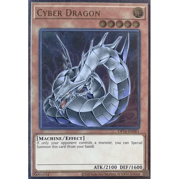 Cyber Dragon - OP16-EN001 - Ultimate Rare 