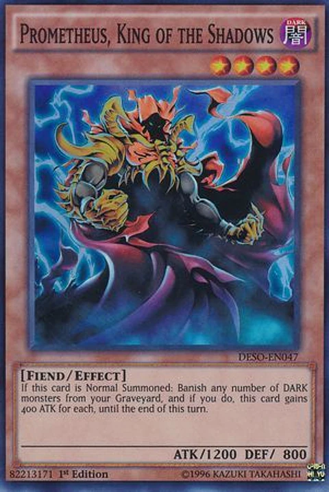 Prometheus, King of the Shadows - DESO-EN047 - Super Rare