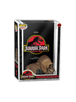 Funko Pop Movie Posters: Jurassic Park - Tyrannosaurus Rex y Velociraptor