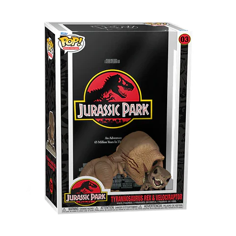 Funko Pop Movie Posters: Jurassic Park - Tyrannosaurus Rex y Velociraptor