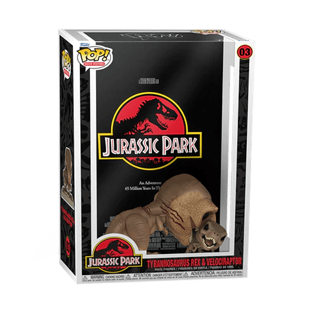 Funko Pop Movie Posters: Jurassic Park - Tyrannosaurus Rex y Velociraptor