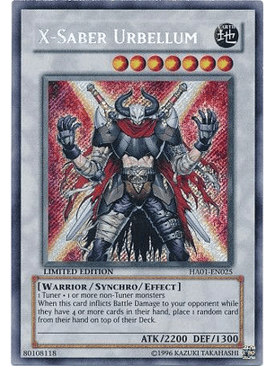 X-Saber Urbellum - HA01-EN025 - Secret Rare