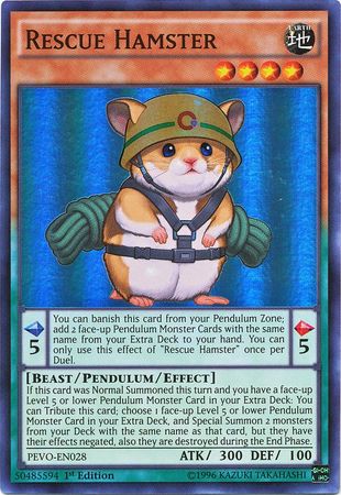 Rescue Hamster - PEVO-EN028 - Super Rare 1