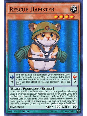 Rescue Hamster - PEVO-EN028 - Super Rare