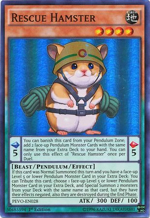 Rescue Hamster - PEVO-EN028 - Super Rare