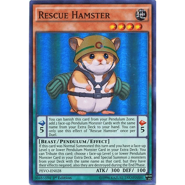 Rescue Hamster - PEVO-EN028 - Super Rare