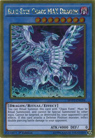 Blue-Eyes Chaos MAX Dragon - MVP1-ENG04 - Gold Rare 1
