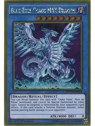 Blue-Eyes Chaos MAX Dragon - MVP1-ENG04 - Gold Rare