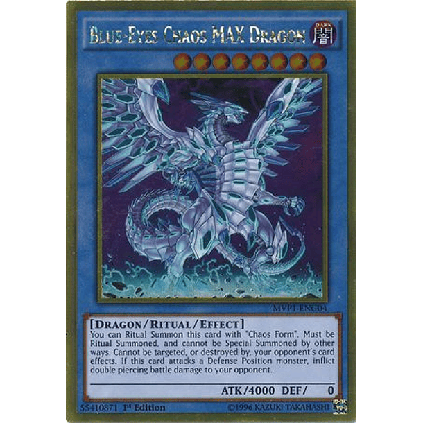 Blue-Eyes Chaos MAX Dragon - MVP1-ENG04 - Gold Rare