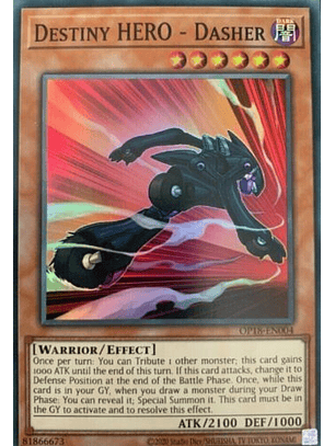 Destiny HERO - Dasher - OP18-EN004 - Super Rare