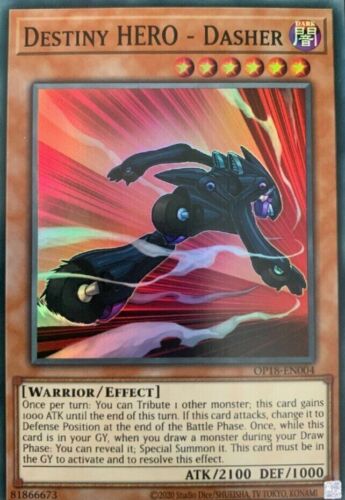 Destiny HERO - Dasher - OP18-EN004 - Super Rare 1