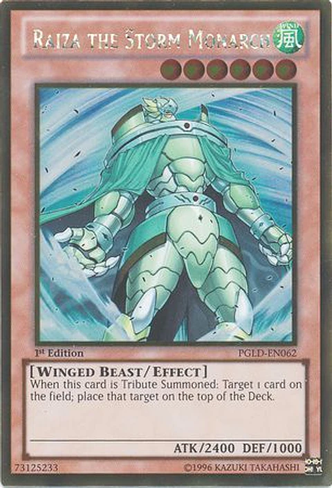 Raiza The Storm Monarch - PGLD-EN062 - Gold Rare 
