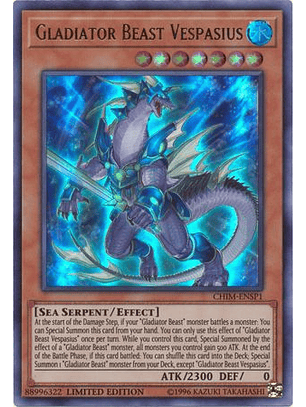 Gladiator Beast Vespasius - CHIM-ENSP1 - Ultra Rare 