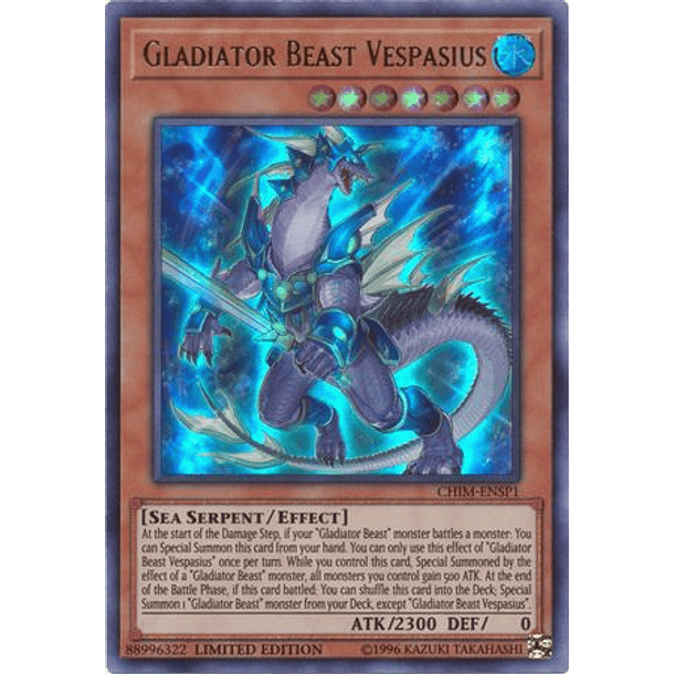 Gladiator Beast Vespasius - CHIM-ENSP1 - Ultra Rare 