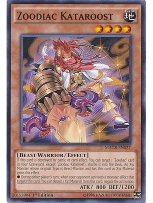 Zoodiac Kataroost - MACR-EN027 - Common