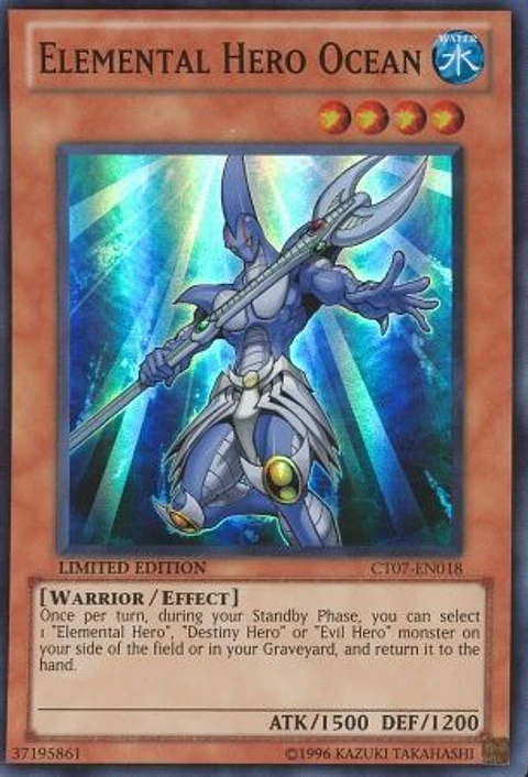 Elemental Hero Ocean - CT07-EN018 - Super Rare