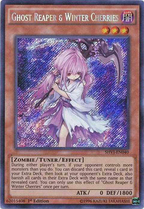 Ghost Reaper & Winter Cherries - SHVI-EN040 - Secret Rare 1st Edition 