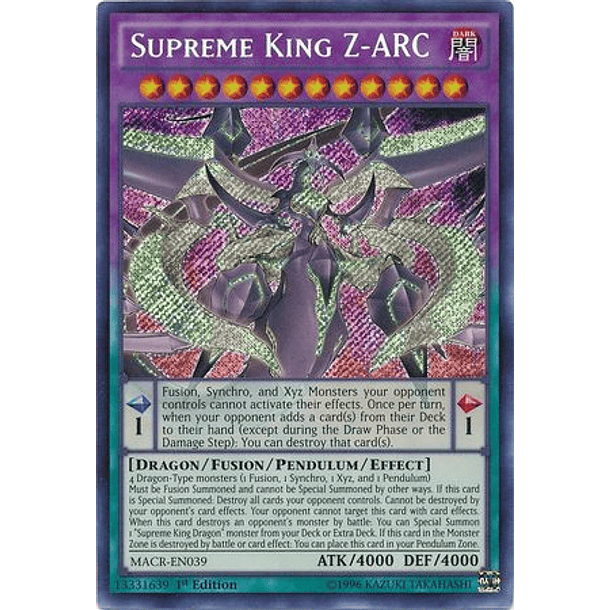Supreme King Z-ARC - MACR-EN039 - Secret Rare