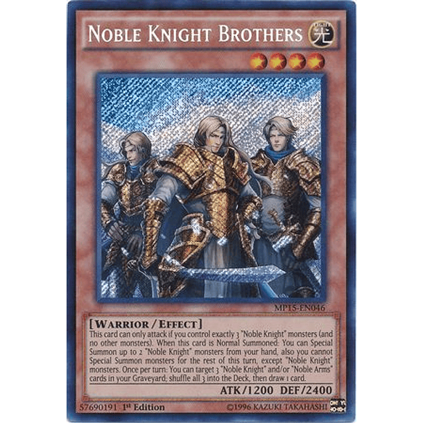 Noble Knight Brothers - MP15-EN046 - Secret Rare
