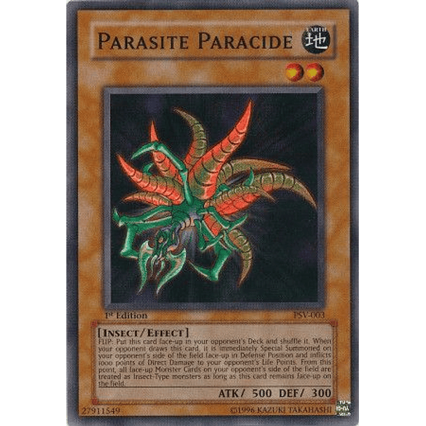 Parasite Paracide - PSV-003 - Super Rare 1st Edition