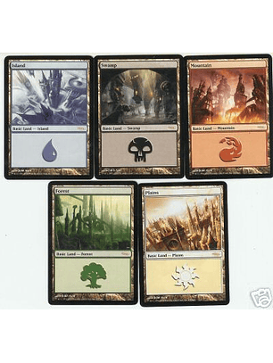 100 Tierras Basicas MTG (20 de Cada Color)