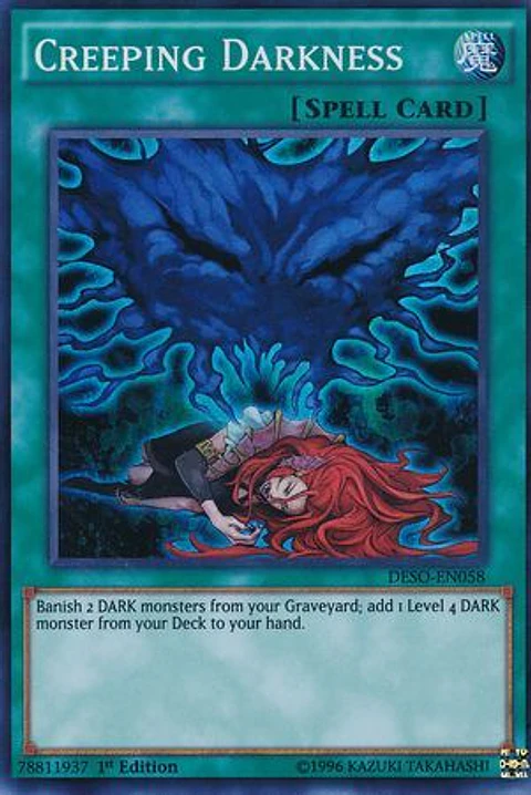 Creeping Darkness - DESO-EN058 - Super Rare
