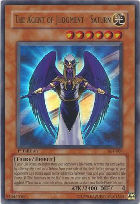 The Agent of Judgment - Saturn - AST-006 - Ultra Rare 1st Edition