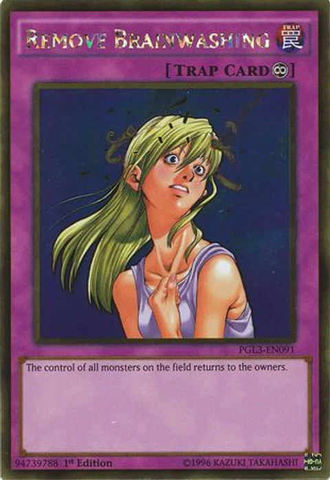Remove Brainwashing - PGL3-EN091 - Gold Rare