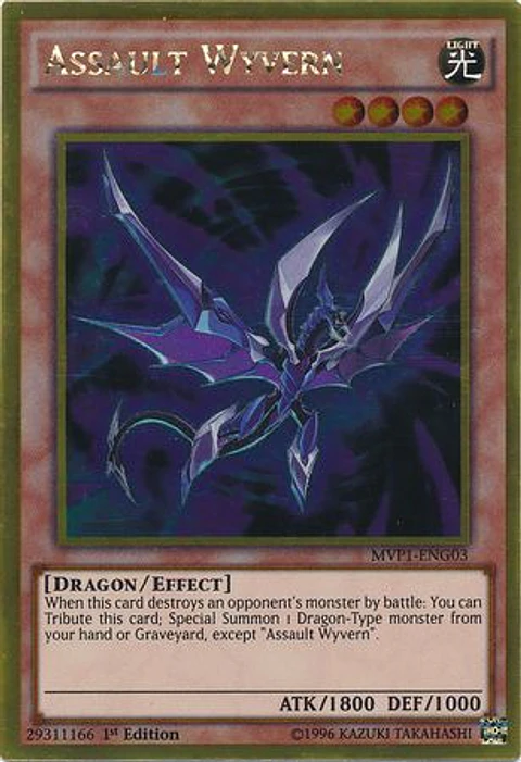 Assault Wyvern - MVP1-ENG03 - Gold Rare