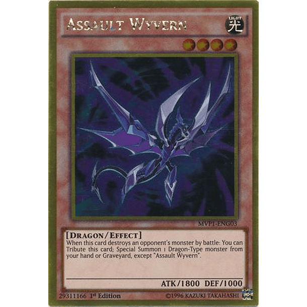 Assault Wyvern - MVP1-ENG03 - Gold Rare