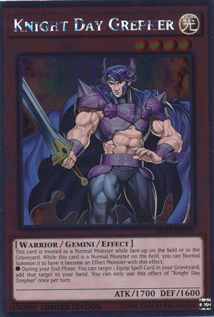 Knight Day Grepher - NKRT-EN015 - Platinum Rare 1