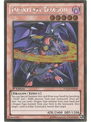 Darkflare Dragon - PGLD-EN040 - Gold Rare