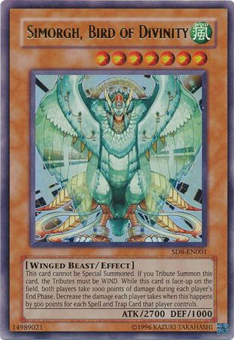Simorgh, Bird of Divinity - SD8-EN001 - Ultra Rare 