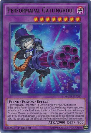 Performapal Gatlinghoul - MACR-EN040 - Ultra Rare PL 1
