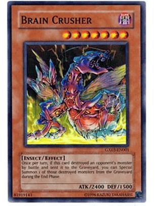 Brain Crusher - GX03-EN001 - Super Rare (desgastada)