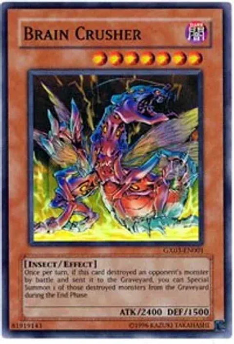 Brain Crusher - GX03-EN001 - Super Rare (desgastada)