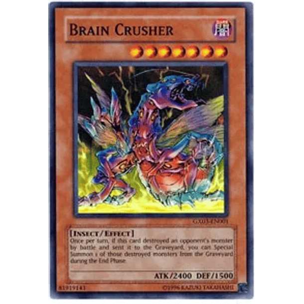 Brain Crusher - GX03-EN001 - Super Rare (desgastada)