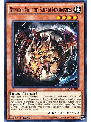 Nefarious Archfiend Eater of Nefariousness - DUEA-EN035 - Common