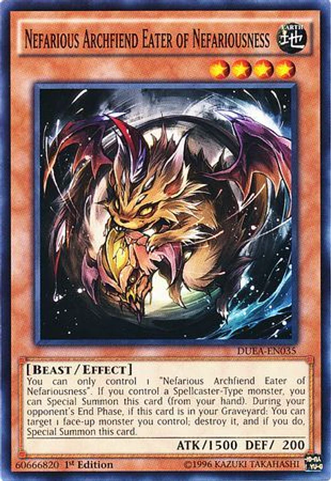 Nefarious Archfiend Eater of Nefariousness - DUEA-EN035 - Common