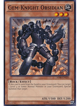 Gem-Knight Obsidian - AP08-EN020 - Common