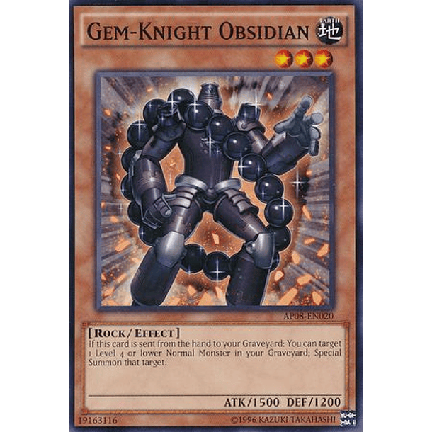 Gem-Knight Obsidian - AP08-EN020 - Common