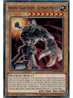 Ancient Gear Golem - Ultimate Pound - COTD-EN099 - Common 