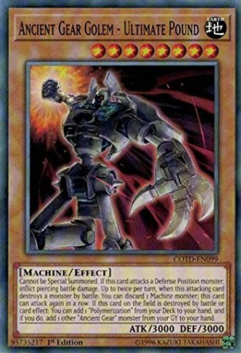 Ancient Gear Golem - Ultimate Pound - COTD-EN099 - Common 