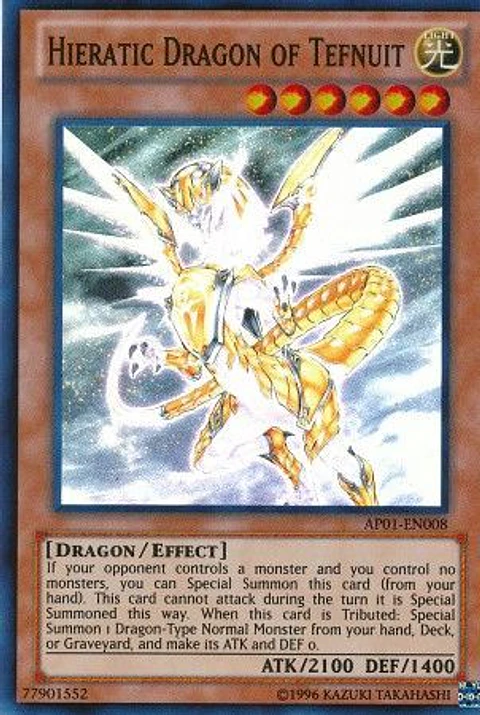 Hieratic Dragon of Tefnuit - AP01-EN008 - Super Rare