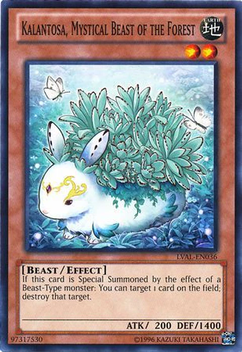 Kalantosa, Mystical Beast of the Forest - LVAL-EN036 - Common 